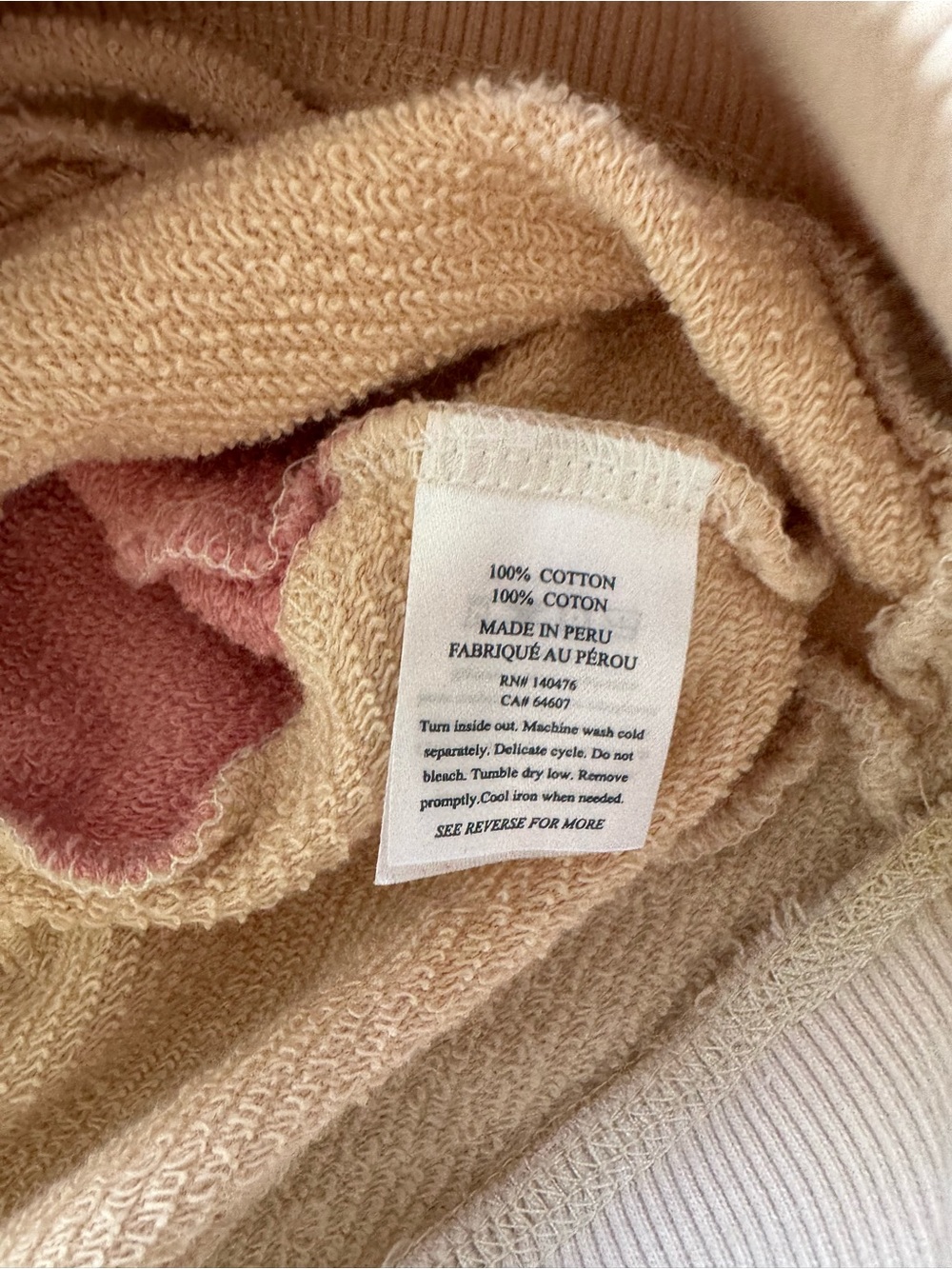 Faherty Soleil Cotton Hoodie - Medium - Picture 6 of 7
